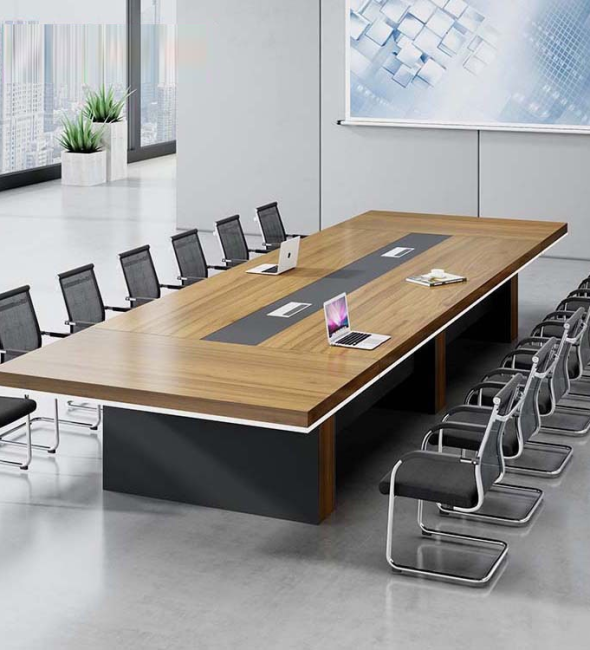 Bàn Họp Văn Phòng Mặt Gỗ Chữ Nhật 3m6 - BH26