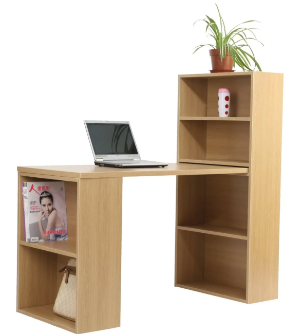 Bàn Làm Việc Văn Phòng Liền Kệ Giá Sách - BG20