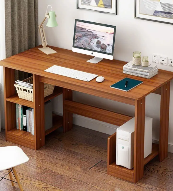 Bàn Làm Việc Gỗ Có Kệ 2 Tầng Tiện Ích - BG76