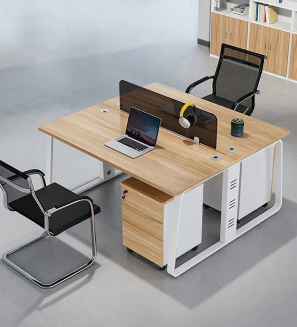 Bàn Cụm Làm Việc 2 Người Chân Sắt - BC26