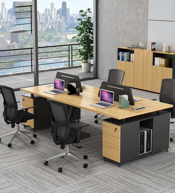 Cụm Bàn Làm Việc Văn Phòng Vách Ngăn 4 Người - BC1