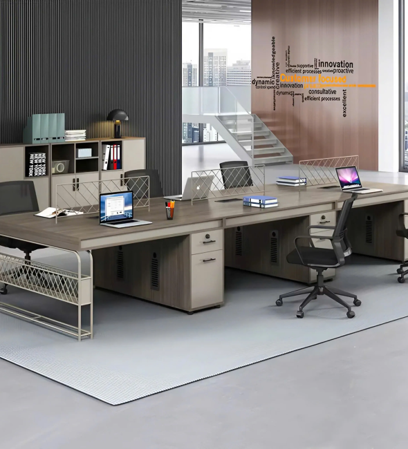 Cụm Bàn Nhóm 6 Người Gỗ MDF Bền Đẹp - BC66