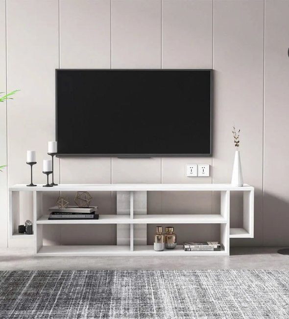 Kệ Tivi Gỗ Công Nghiệp Dáng Thấp Nhiều Ngăn Kệ Mở - KTV32