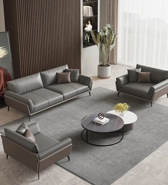 Ghế Sofa Da Simili Thiết Kế Đẳng Cấp - SF21 