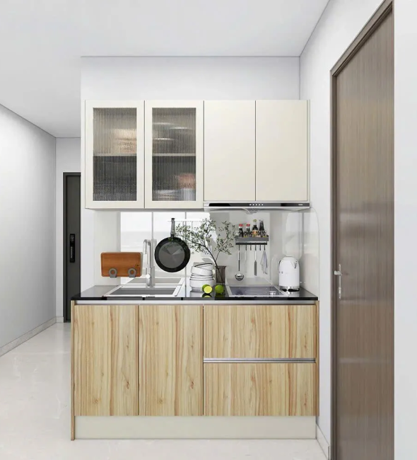 Tủ Bếp Mini Gỗ MDF Phủ Melamine Bền Bỉ - TB35
