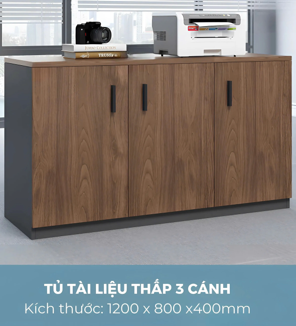 Tủ Tài Liệu Thấp 3 Cánh Tiện Lợi - THS269
