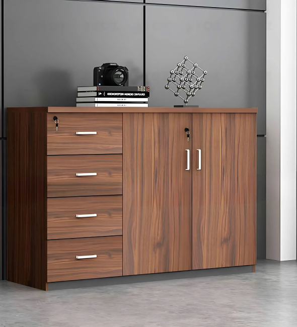 Tủ Tài Liệu Thấp Hiện Đại 2 Cánh 4 Ngăn - THS221