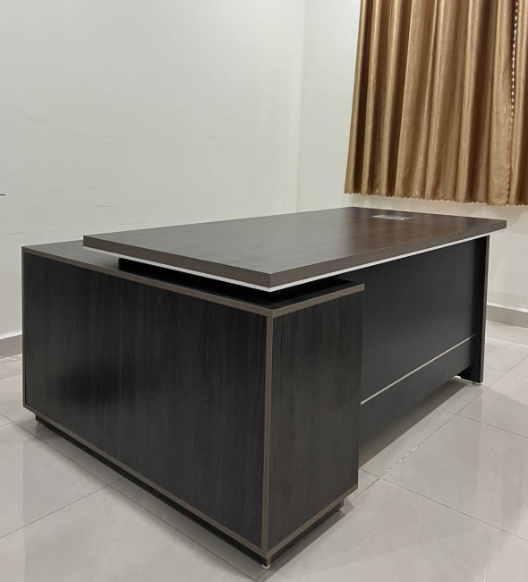 Bàn Giám Đốc Góc L Kèm Hộc Tủ - BGĐ11