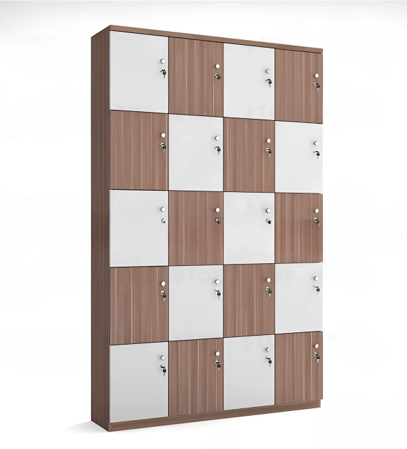 Tủ Locker Gỗ 20 Ngăn Dáng Đứng - TLK81