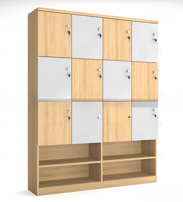 Tủ Locker Gỗ 12 Ngăn Liền Kệ Giày - TLK69