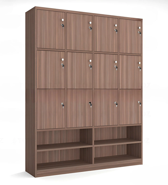 Tủ Locker 12 Ngăn Tích Hợp Kệ Để Giày - TLK71