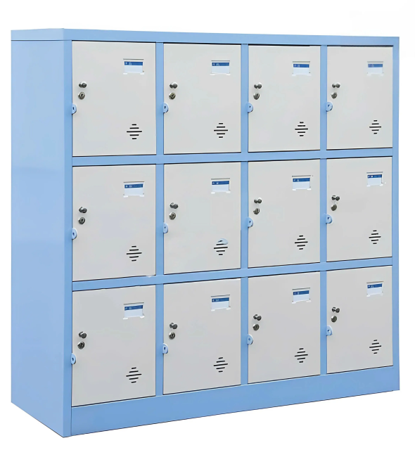 Tủ Locker 12 Ngăn Màu Xanh - TLK63