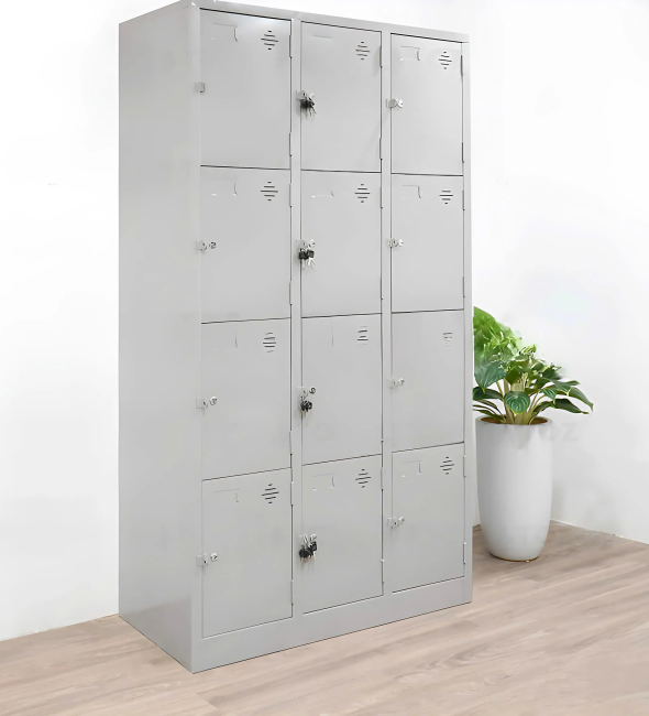 Tủ Locker Sắt 12 Ngăn Cao Cấp- TLK28
