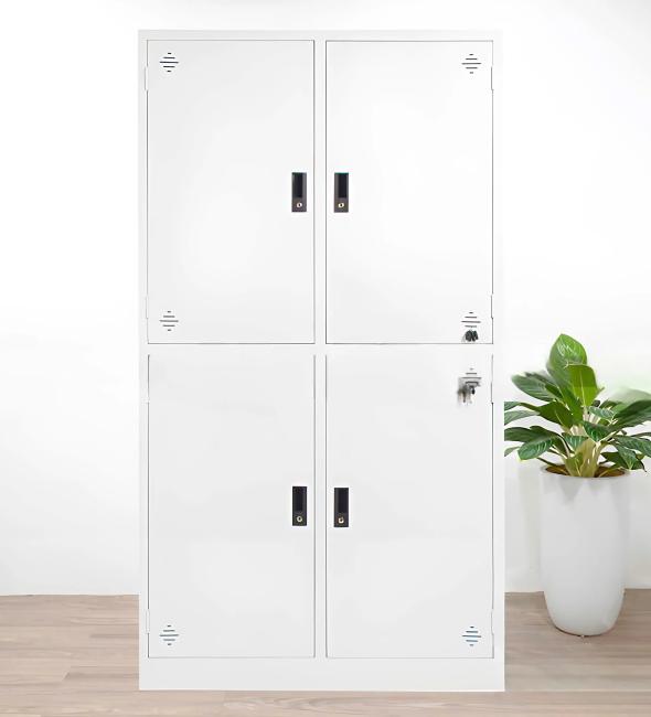Tủ Locker Sắt 4 Ngăn Màu Trắng - TLK37