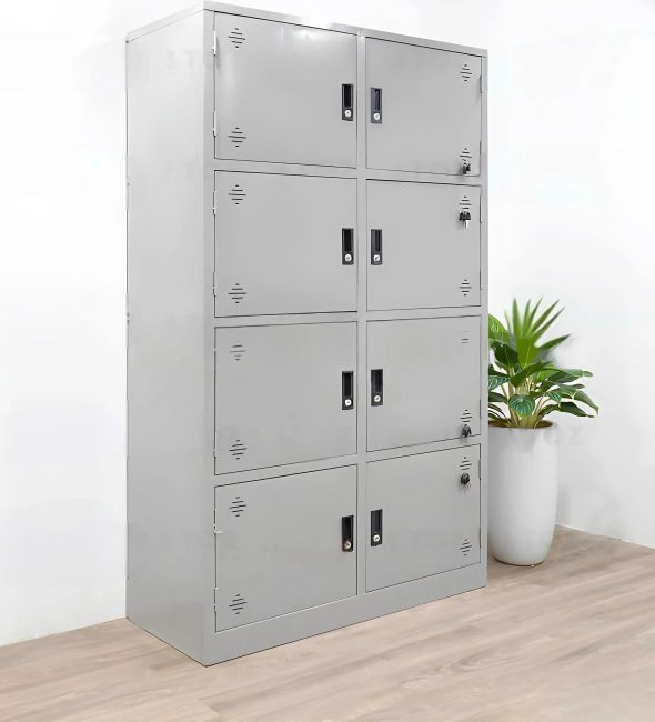 Tủ Locker Sắt 8 Ngăn GIá Rẻ HCM - TLK41