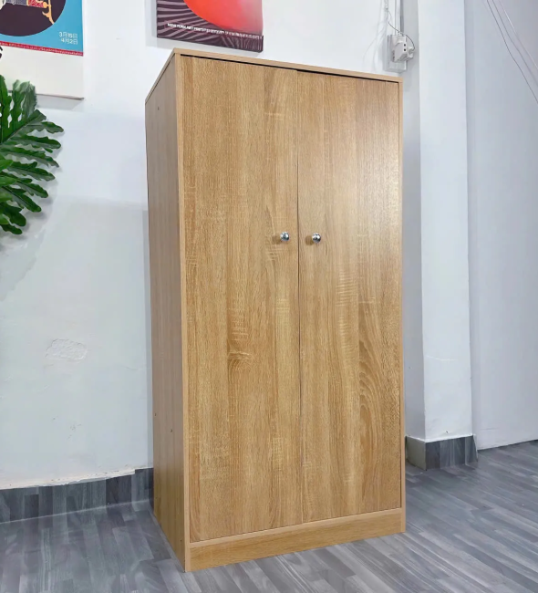 Tủ Quần Áo Gỗ Công Nghiệp 2 Cánh Đơn Giản Hiện Đại - TQA22