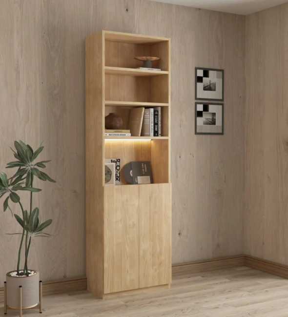 Tủ Tài Liệu Gỗ Thiết Kế Cánh Dưới Mở - THS288