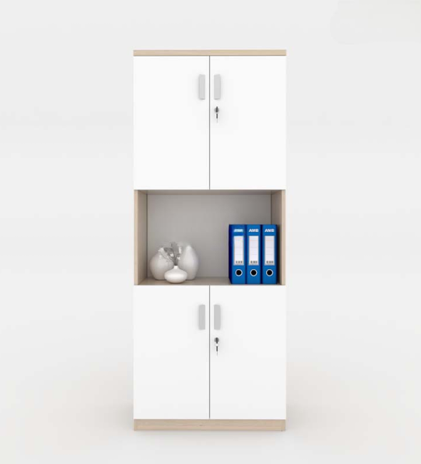 Tủ Tài Liệu 4 Cánh Có Kệ Để Đồ - THS65