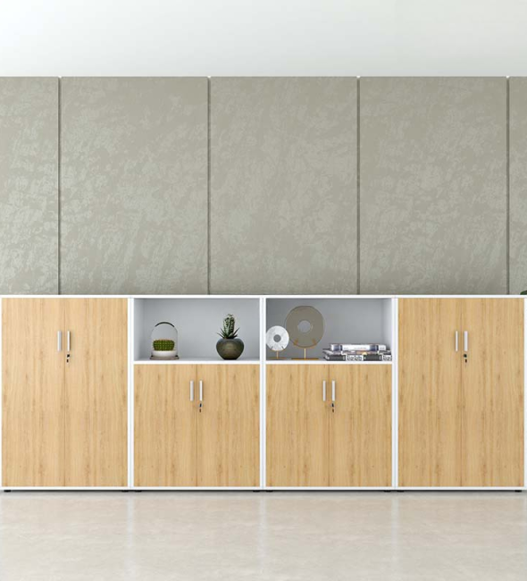 Tủ Tài Liệu Trung Gỗ MDF  - THS85