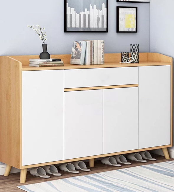 Kệ Giày Dép 4 Cánh Gỗ - KGD2