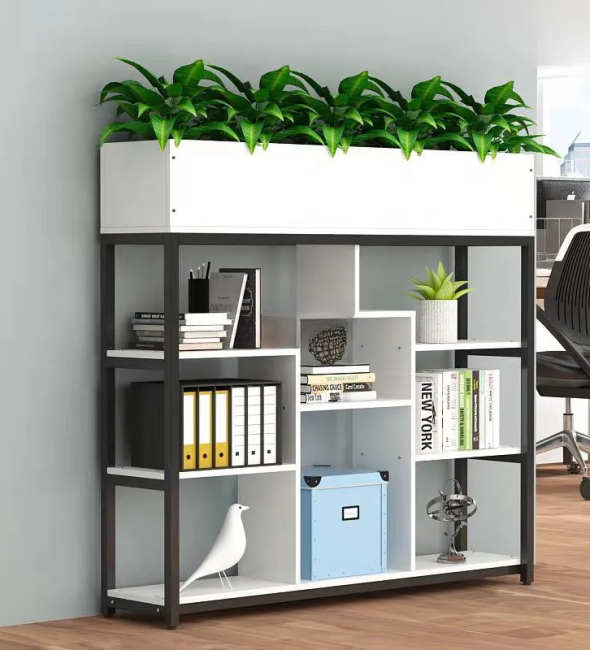 Tủ Văn Phòng Trang Trí Để Cây Xanh Khung Sắt - KS27