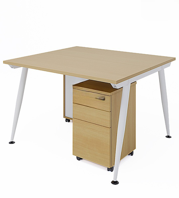 Cụm Bàn Làm Việc Vuông 2 Người 1m2 - BC45