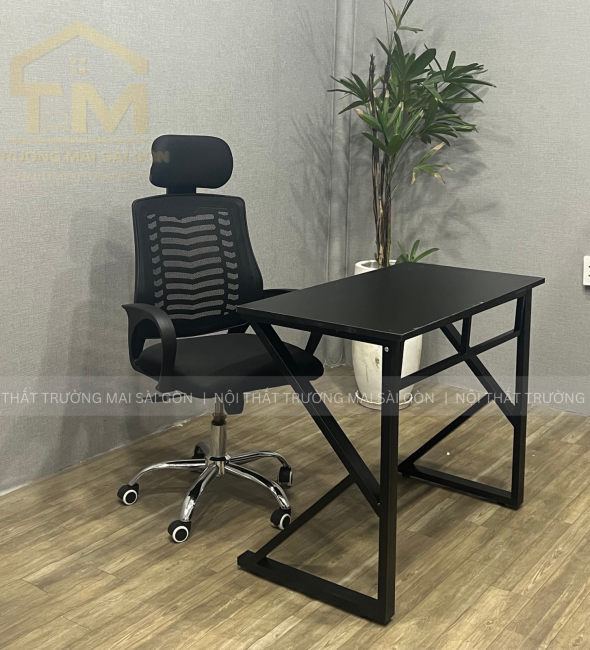 Bộ Bàn Làm Việc Chữ K Ghế Xoay Tựa Đầu Dày - BLV105