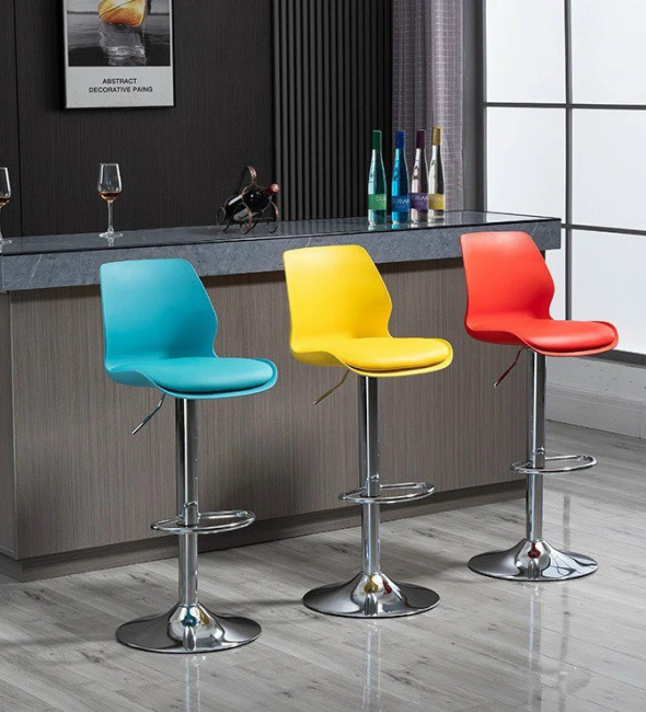 Ghế Bar Nhựa Mặt Nệm Xoay 360 Độ - QB31
