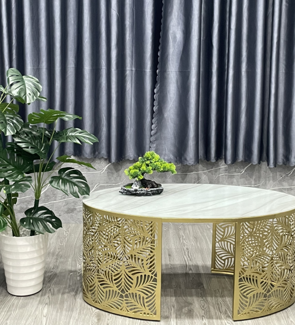 Bàn Trà Sofa Chân Sắt Nghệ Thuật Mạ Vàng - BT21