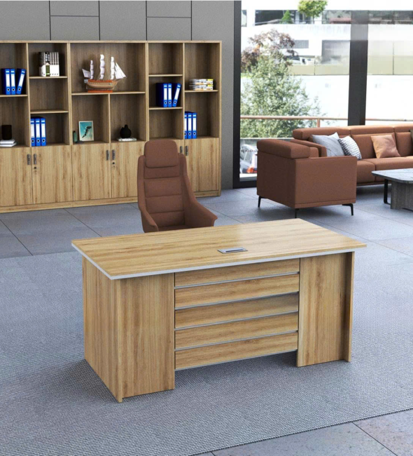 Bàn Giám Đốc Gỗ MDF Hiện Đại - BGĐ74