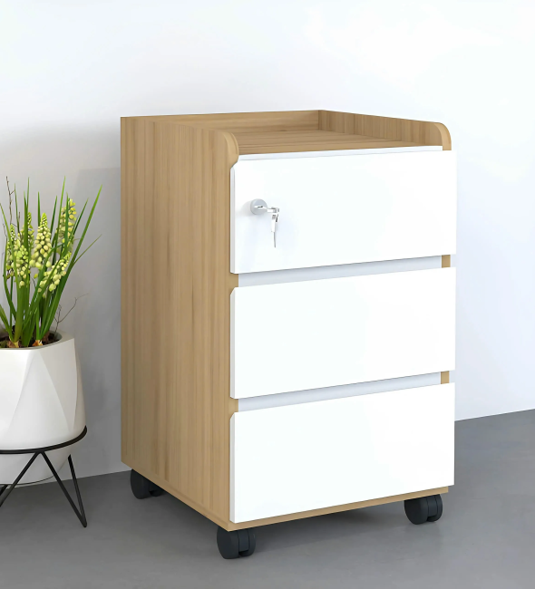 Hộc Tủ Phụ 3 Ngăn Kéo Tay Vát - TP26