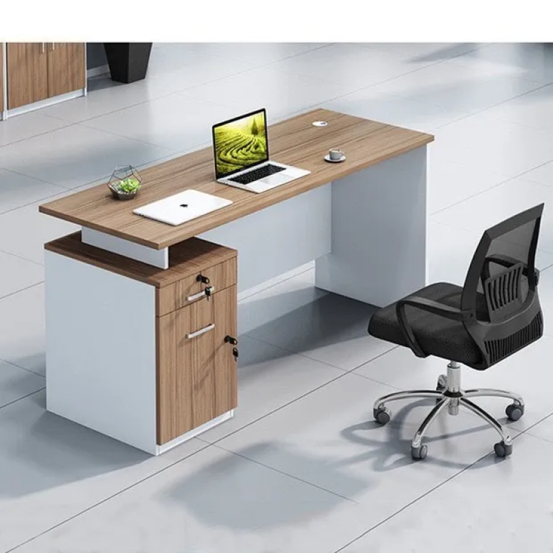 Bàn Làm Việc Văn Phòng Gỗ MDF Kèm Hộc - BG16