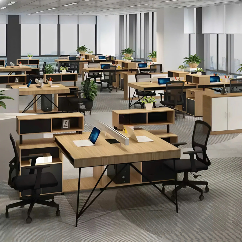 Bàn Cụm Làm Việc 4 Người Tích Hợp Đa Năng - BC58