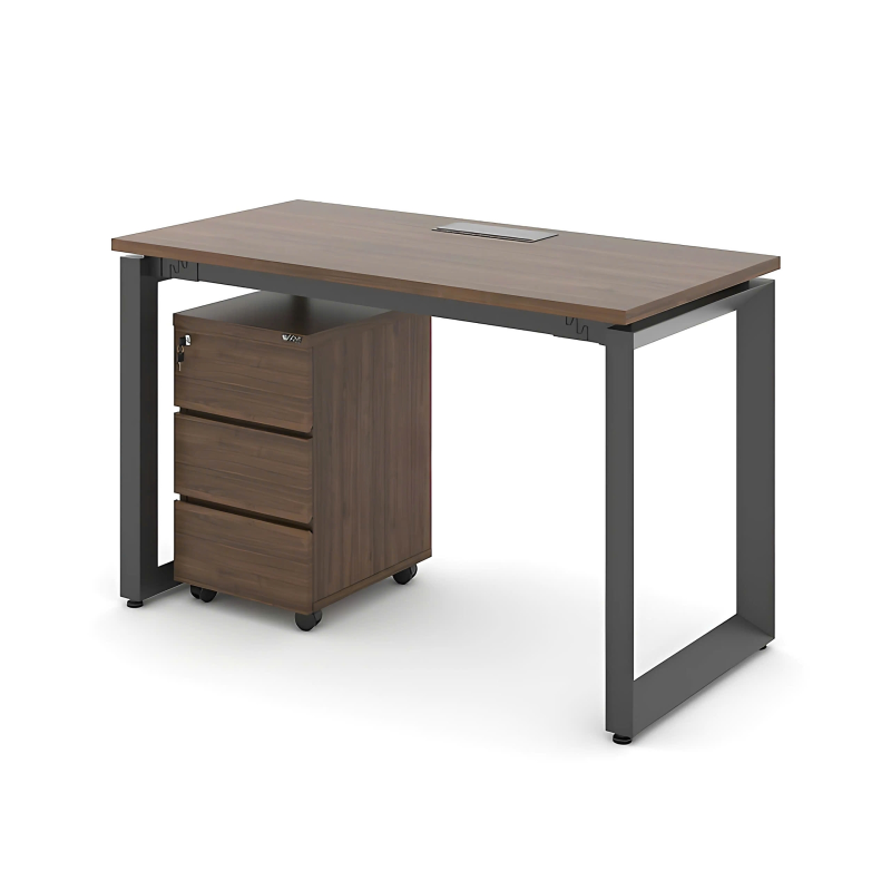 Bàn Làm Việc Chân Sắt U Hiện Đại - BLV123