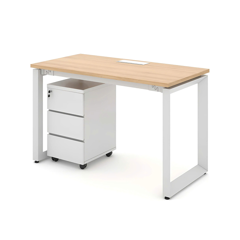 Bàn Làm Việc Chân Sắt U Hiện Đại - BLV123