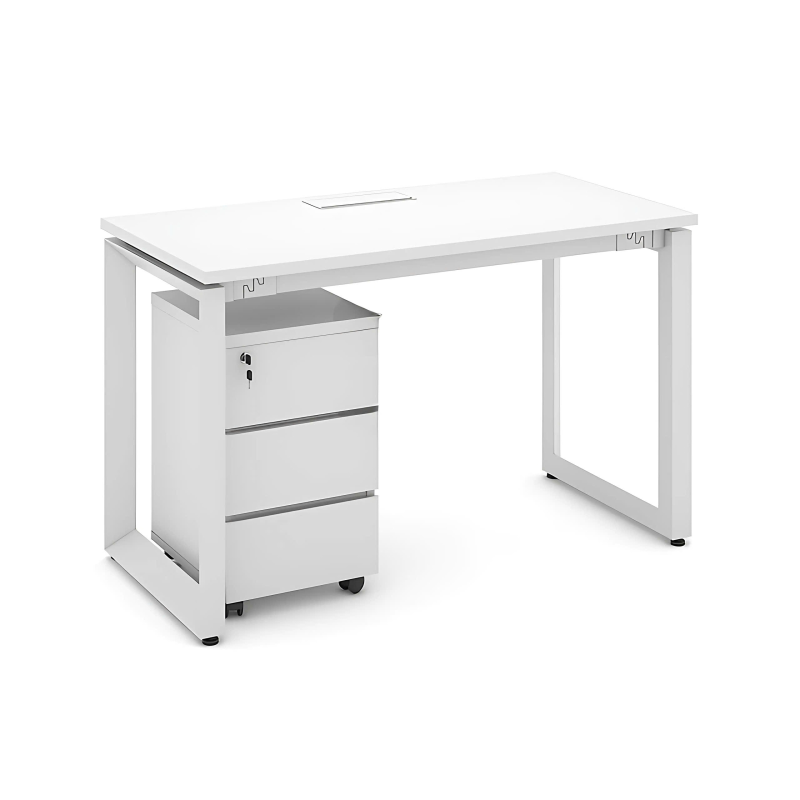 Bàn Làm Việc Chân Sắt U Hiện Đại - BLV123