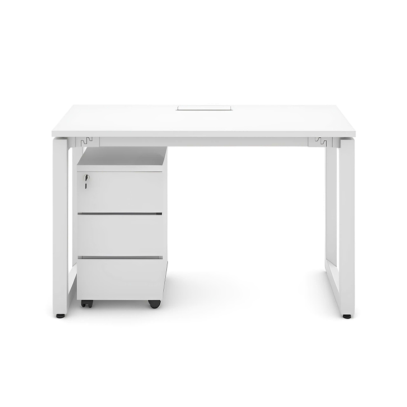 Bàn Làm Việc Chân Sắt U Hiện Đại - BLV123