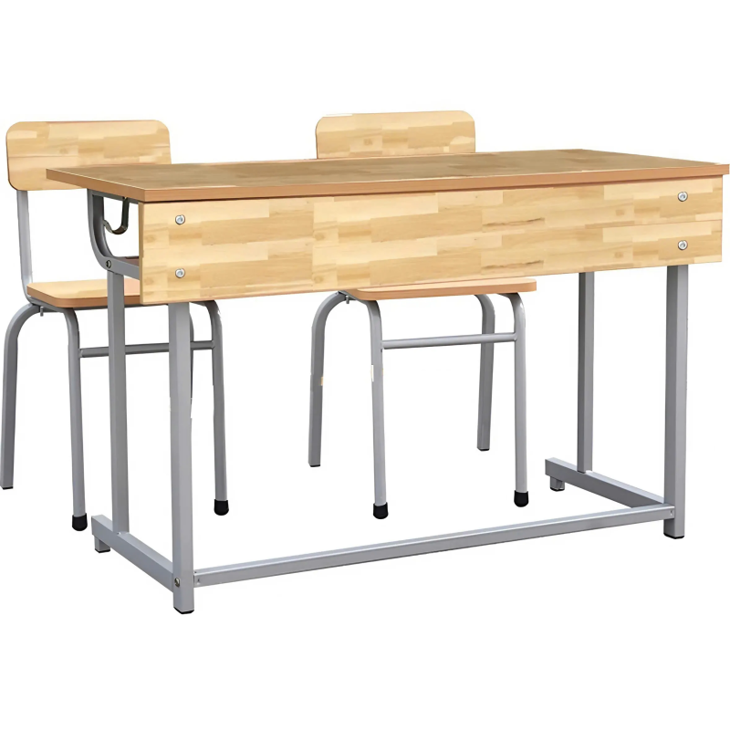 Bàn Ghế Học Sinh Đôi Sắt Sơn Tĩnh Điện Cao Cấp - BGHS28