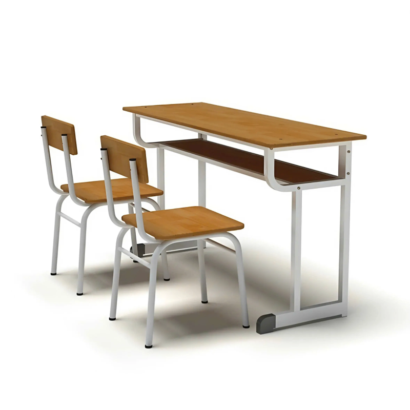 Bàn Ghế Học Sinh Gỗ Cao Su Dạng Rời - BGHS46