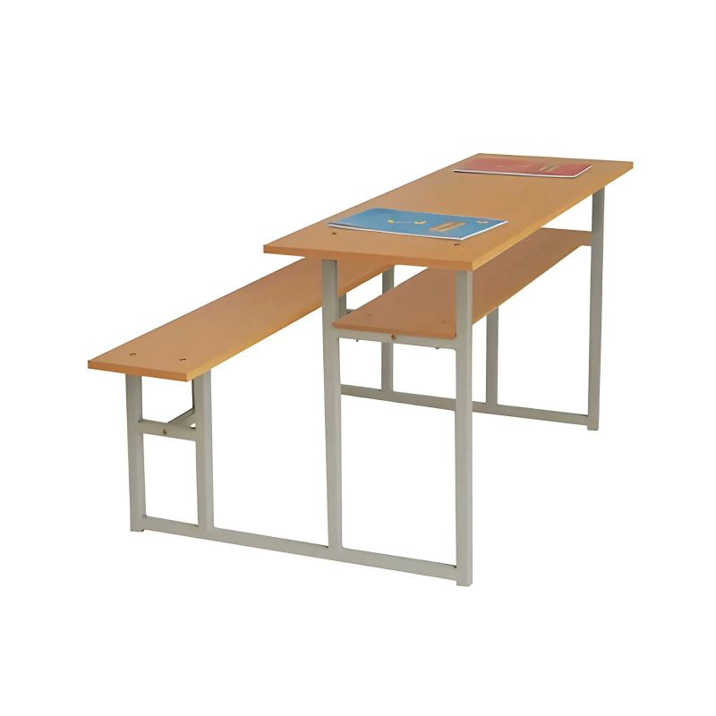 Bàn Ghế Sinh Liền Bàn Khung Sắt Tĩnh Điện - BGHS39
