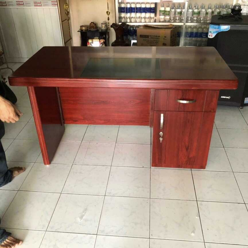 Bàn Giám Đốc 1m6 Sơn PU Có Hộc - BGĐ12