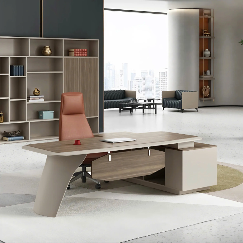 Bàn Giám Đốc Thiết Kế Chân Cong Hiện Đại - BGĐ101