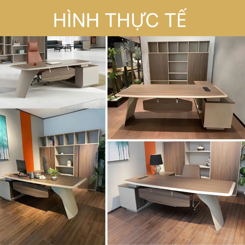 Bàn Giám Đốc Thiết Kế Chân Cong Hiện Đại - BGĐ101