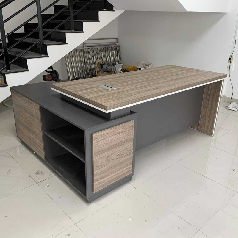Bàn Giám Đốc Văn Phòng Chữ L Kèm Hộc - BGĐ6
