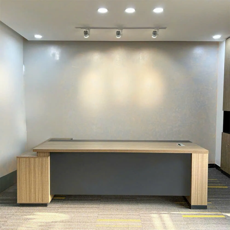 Bàn Giám Đốc Góc L Kiểu Dáng Tủ Phụ Tiện Lợi - BGĐ121