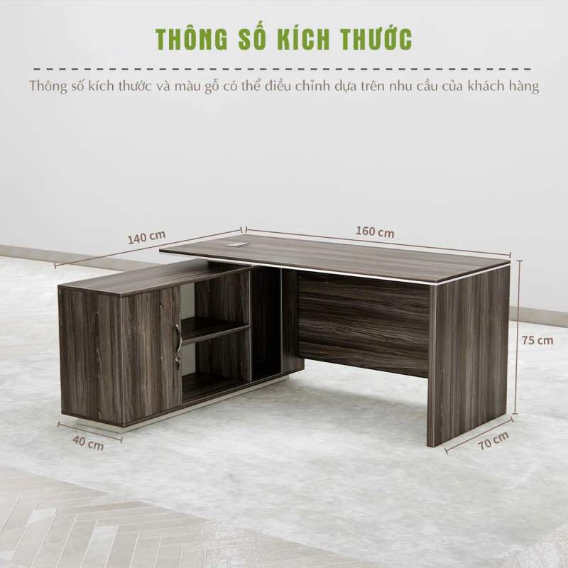 Bàn Giám Đốc Hiện Đại Cấu Trúc Khối Bề Thế - BGĐ123