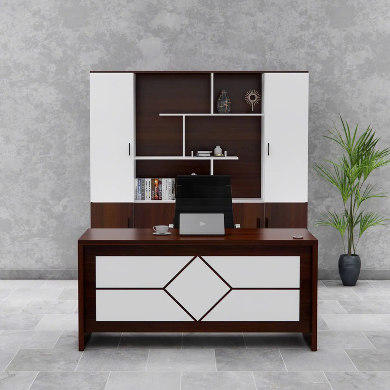 Bàn Giám Đốc Họa Tiết Kim Cương Sang Trọng - BGĐ127