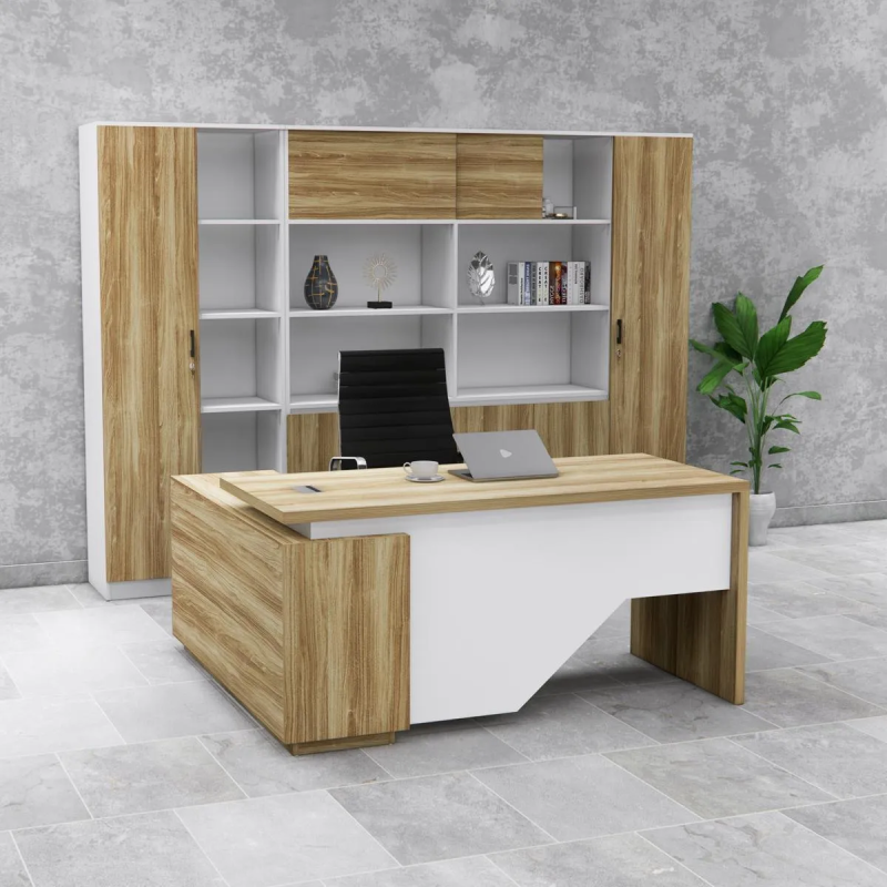 Bàn Giám Đốc Kiểu Dáng Đặc Biệt Vát Chéo - BGĐ107