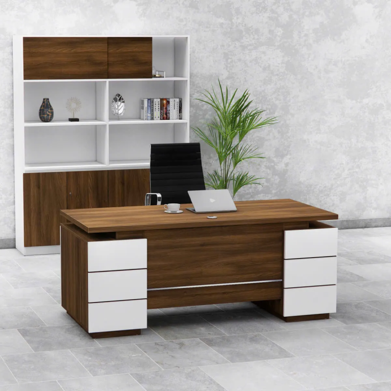 Bàn Giám Đốc Minimalist Thiết Kế Chân Độc Đáo - BGĐ129