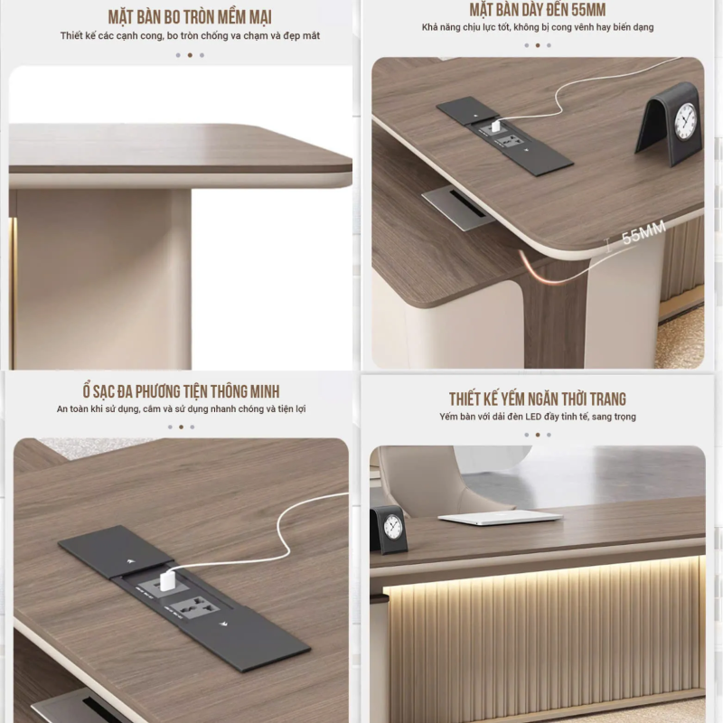 Bàn Giám Đốc Kiểu Dáng Thời Thượng - BGĐ98